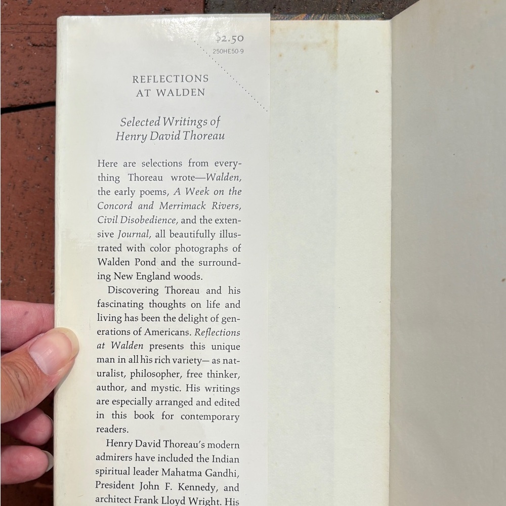 1968 Reflections at Walden Pond Henry David Thoreau Color Photo Nature Woods - Picture 7 of 9